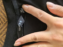顏域黑色收腰襯衫女士夏季2025新款時(shí)尚小衫簡(jiǎn)約襯衣短袖V領(lǐng)上衣 黑色 XL 曬單實(shí)拍圖