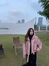 RHUDE FOG品牌女裝皮衣短外套女2025春秋新款時(shí)尚高級感休閑通勤寬松設計感 皮粉色 M 曬單實(shí)拍圖