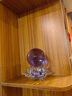 DEZZYS德國品牌水晶球擺件蓮花家居裝飾品客廳電視柜玄關(guān)酒柜擺設喬遷禮 大號紫色球+蓮花座 （19cm高度） 曬單實(shí)拍圖