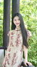 恣禾【浮夢(mèng)半生】新中式國風(fēng)繡花改良旗袍女夏季鏤空高級感連衣裙 杏色 旗袍連衣裙 M 曬單實(shí)拍圖