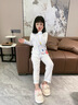 G.DUCKKIDS兒童睡衣女春秋款純棉長(cháng)袖長(cháng)褲可愛(ài)家居服2024年新款可外穿兩件套 5090#草莓玉桂狗-長(cháng)袖長(cháng)褲 150 大童16碼 【140-150cm高】 曬單實(shí)拍圖