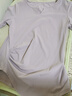 雪茜曼（XUEXIMAN）瑜伽服女上衣運動(dòng)修身短袖t恤跑步速干普拉提訓練健身上衣 曬單實(shí)拍圖