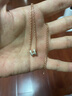 愛(ài)馬仕（HERMES）項鏈女Mini Pop H琺瑯吊墜女士玫瑰金鏈條鎖骨鏈送女友教師節送禮 奶茶灰玫瑰金H147992F055 曬單實(shí)拍圖