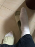 貓人5雙裝女士襪子女純棉100%秋冬中筒襪子女白色百搭女生休閑長(cháng)襪 曬單實(shí)拍圖
