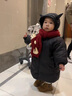 G.DUCKKIDS童裝兒童羽絨服男童中長款加厚男孩外套冬季寶寶衣服過膝長款冬裝 黑色 90 建議80-90cm1歲半-2歲 曬單實拍圖