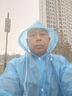 長(cháng)款雨衣防暴雨全身男女雨服成人便攜雨披防雨輕便 藍色款1件 曬單實(shí)拍圖