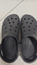 crocs卡駱馳洞洞鞋貝雅男鞋女鞋輕便耐磨一腳蹬拖鞋休閑鞋|10126 黑色-001 41 /42(260mm) 曬單實(shí)拍圖