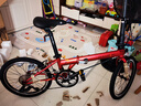 大行（DAHON）折疊自行車(chē)20寸8速男女折疊車(chē)P8青春版KAC081 消光紅 曬單實(shí)拍圖