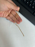 周大生18K金項鏈女款彩金鎖骨O字素鏈七夕禮物送女生 約0.8g 45cm 曬單實(shí)拍圖