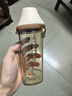 奶爸爸（Nicepapa）翻蓋吸管奶瓶一歲以上大寶寶300ml斷奶奶瓶寬口徑耐摔PPSU吸管杯 曬單實(shí)拍圖