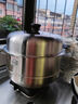 愛仕達(dá)（ASD）蒸鍋蒸饅頭雙層304不銹鋼湯鍋多層多用鍋26/28cm復(fù)底加厚 32cm 鍋口直徑12.1L ZS32C5J 鍋口直徑 曬單實(shí)拍圖