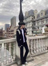 軒森圖 春秋季權(quán)志龍同款毛呢棒球服外套男潮牌ins休閑美式情侶夾克 黑色 2XL (175) 曬單實拍圖