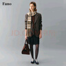fano studios范洛Fano 復(fù)古學(xué)院風(fēng)高級(jí)感小眾羊毛千鳥格平駁領(lǐng)毛呢西裝外套女 千鳥格 S 曬單實(shí)拍圖