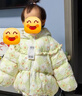 巴拉巴拉嬰兒花版羽絨服女童冬季短款外套保暖甜美時(shí)尚萌208424107010 曬單實(shí)拍圖
