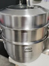 愛(ài)仕達(dá)（ASD）蒸鍋304不銹鋼三層湯鍋蒸煮一體 家用復(fù)底30CM大容量高拱蓋蒸籠G3 曬單實(shí)拍圖