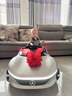 WORK BABY兒童奔馳電動(dòng)車(chē)四輪汽車(chē)1-7歲帶遙控寶寶男女小孩玩具可坐人禮物 烤漆銀+四驅皮座+輪燈遙控+鋰電 電力驅動(dòng) 曬單實(shí)拍圖