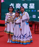 茶年（CHANIAN）蒙古族兒童演出服 蒙古舞蹈裙幼兒舞蹈服少數民族表演服裝女 白色款+帽子頭飾 140 曬單實(shí)拍圖