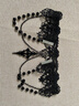 頂妃（DING FEI）暗黑lolita洛麗塔哥特風(fēng)蕾絲項(xiàng)鏈女夸張歐美流行十字架朋克風(fēng) 黑色 蕾絲項(xiàng)鏈  B05-101 曬單實(shí)拍圖