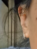 S999純銀養耳洞銀耳圈素圈耳環(huán)圈圈圓圈耳釘睡覺(jué)不用摘小耳扣耳飾 光面款11mm【一對裝】 曬單實(shí)拍圖