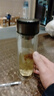 【?京東物流配送】高硼硅雙層玻璃杯大容量泡茶杯水杯子茶水分離 【雙層加厚】茶杯 350ml 1只 曬單實(shí)拍圖