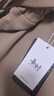 每時(shí)女裝休閑褲女九分闊腿褲山本褲春夏高腰垂感直筒泡泡褲子女9812杏 曬單實(shí)拍圖