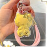 中國珠寶大褔hellokitty貓鑰匙扣黃金掛件足金KT貓手機(jī)鏈999包包掛飾禮物 KT貓鑰匙扣【0.2g】(含禮盒） 曬單實拍圖