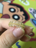 慕璨（OWN SHINE）【官方正品】城堡18k黃金戒指女蕾絲鉆石培育鉆戒指 送女友禮物 【培育鉆0.15ct±0.02】 15號 曬單實(shí)拍圖
