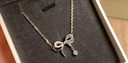 Fanci范琦蝶夢(mèng)銀項鏈女蝴蝶結鎖骨鏈生日輕奢高級感禮物送女友 曬單實(shí)拍圖