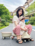 ANGI BABY兒童扭扭車(chē)1-3-6歲防側(cè)翻扭扭車(chē)可坐大人溜溜車(chē)搖搖車(chē)寶寶扭扭車(chē) 卡其色【藍(lán)牙+音樂(lè)+拖斗+推桿】 六一兒童節(jié)禮物扭扭車(chē)兒童車(chē) 曬單實(shí)拍圖