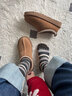 美國 UGG W Tasman 塔斯曼女款穆勒包頭保暖休閑棉鞋雪地靴5955 “栗子棕白編織加絨”5955-CHE 40 曬單實(shí)拍圖