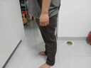 皮爾卡丹（pierre cardin）男士休閑褲新款秋冬厚款百搭商務(wù)修身直筒寬松長褲子男裝仿牛仔布 3313黑色 30 曬單實拍圖