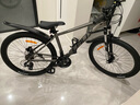 雷克斯LAUX哪吒200plus山地車(chē)成人學(xué)生代步通勤鋁合金24速純油碟 超啞木炭灰（標準版） 24速 26英寸 曬單實(shí)拍圖