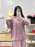 CA BRIDA輕奢品牌女士睡衣女冬季加厚開(kāi)衫秋冬保暖翻領(lǐng)套裝海島絨家居服女 26310香芋紫 M 曬單實(shí)拍圖