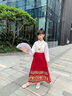 G.DUCK KIDS小黃鴨童裝漢服女童秋季2025新款女大童夏裝套裝馬面裙半裙兩件套 套裝 160 建議13~14歲(150-160cm) 曬單實拍圖