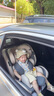 貝倍適（BAYBETSS）兒童安全座椅汽車用0-4-12歲寶寶360度旋轉(zhuǎn)嬰兒車載坐椅ISOFIX 米灰色【遮陽棚+上拉帶+側(cè)保護】 曬單實拍圖