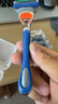 【京東配送】吉利德國工藝5層刀片通用剃須刀手動(dòng)刮胡刀男士刮胡子刀刀架五層刀頭 1刀架+4刀片+收納盒【T五層T】 曬單實(shí)拍圖