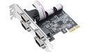 EB-LINK PCI-E轉8口串口卡電腦COM口擴展卡1拖8路RS232工控機9針轉接卡支持小機箱 曬單實(shí)拍圖
