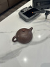 周小明宜興紫砂壺研高名家大師全手工原礦老紫泥半月壺功夫茶具泡茶壺 半月壺 230ml 曬單實(shí)拍圖