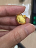 老廟黃金吊墜寶寶滿月金飾品平安百福小鎖包周歲禮物復購補貼 曬單實拍圖