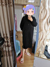 班尼路S&K系列連衣裙女裝連帽衛衣裙子女新款設計感秋冬裝衣服潮流長(cháng)裙 黑#純色 【棉柔親膚】 M 曬單實(shí)拍圖