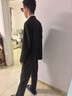 法蒙澤西服套裝男士三件套商務(wù)職業(yè)正裝小西裝男結婚新郎上班修身外套男 黑色(西服+西褲+襯衫+大禮包) 2XL【125-140斤】 曬單實(shí)拍圖