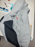 特步童裝連帽兒童外套戶(hù)外防風(fēng)沖鋒百搭長(cháng)袖上衣 濁普灰 170 曬單實(shí)拍圖