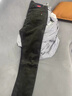 啄木鳥(niǎo)高端燈芯絨褲子男春秋季寬松直筒休閑褲男款輕商務(wù)修身百搭長(cháng)褲子 621H軍綠 3XL -34/(140-165斤) 曬單實(shí)拍圖