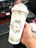 霸王茶姬（CHAGEE）保溫杯一鍵開啟保冷水杯子咖啡杯316L不銹鋼便攜教師節(jié)禮物 曬單實拍圖