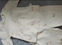 婧麒（JOYNCLEON）寶寶高腰套裝春秋純棉男女兒童打底秋衣秋褲內(nèi)衣套裝保暖四季 星月熊 90 cm 曬單實拍圖