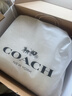 蔻馳（COACH）【品牌直供】女士CITY33大號(hào)雙面手提托特包沙黃拼粉筆白色CBQ38 曬單實(shí)拍圖