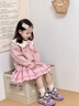 G.DUCKKIDS小黃鴨童裝女童套裝春秋款兒童jk套裝學(xué)院風(fēng)水手服女寶寶百褶裙子 襯衫+裙子+蝴蝶結(jié) 140 建議130-140cm7-8歲 曬單實(shí)拍圖