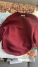 Navigare意大利小帆船女士純色寬松休閑圓領(lǐng)套頭衛衣2335805501紅M 曬單實(shí)拍圖