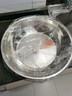 【不銹鋼】和面盆廚房烘焙家用火鍋盆洗菜打蛋湯鍋盆醒面盆料理盆 34cm【熱賣款】不銹鋼和面盆 曬單實拍圖