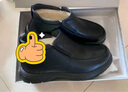 紅蜻蜓真羊毛棉鞋秋冬季商務(wù)高幫厚絨男鞋爸爸鞋WJD44650 黑色 41 曬單實(shí)拍圖
